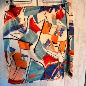 12th Tribe Picasso Print Mini Skirt Size L